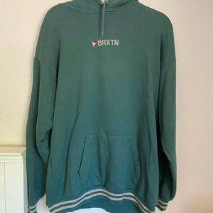 Britton Men’s Large Green Gold Striped Hoodie